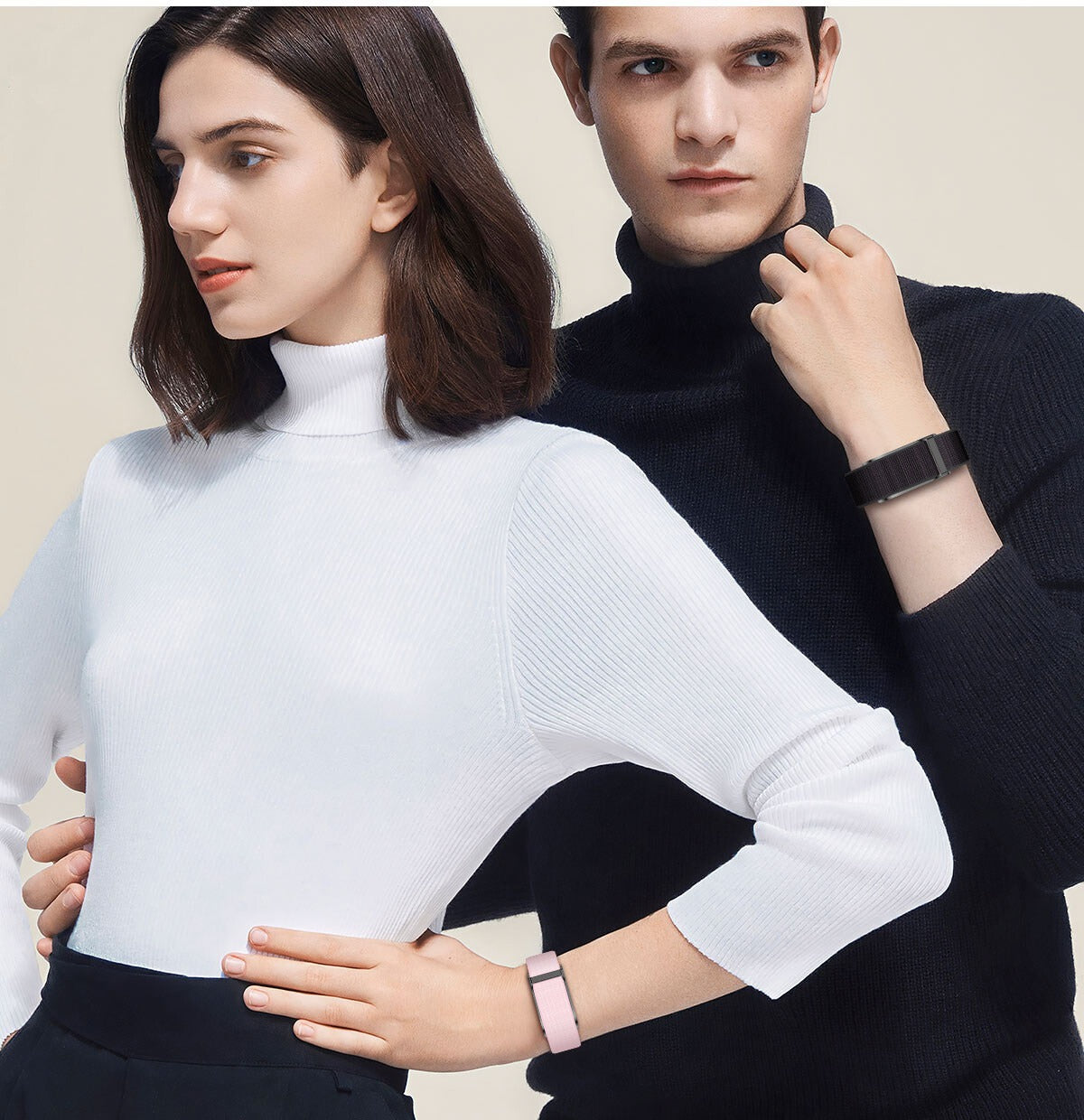 No Screen Smart Watch Men and Women Heart Rate and Blood Pressure Multi-function Health Fitness 1ATM Waterproof 100+ Sport Mode Bracelet for Unisex